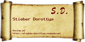 Stieber Dorottya névjegykártya