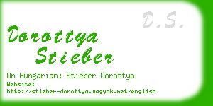 dorottya stieber business card